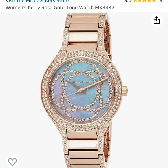 Michael kors opal rose gold watch Michael Kors Opal and Crystal Rose Gold Watch | Mercari main image 4